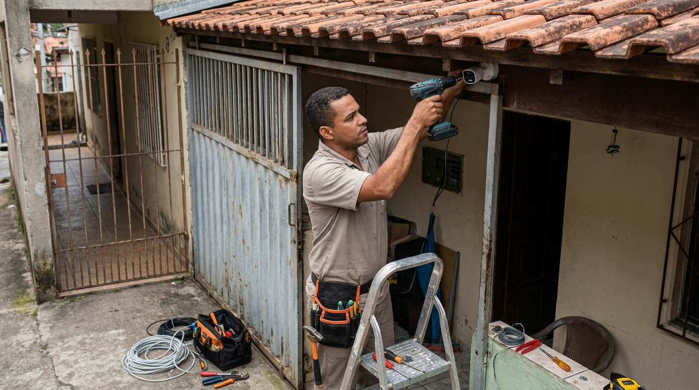 Instalação de Câmera Residencial em Bragança Paulista‑SP