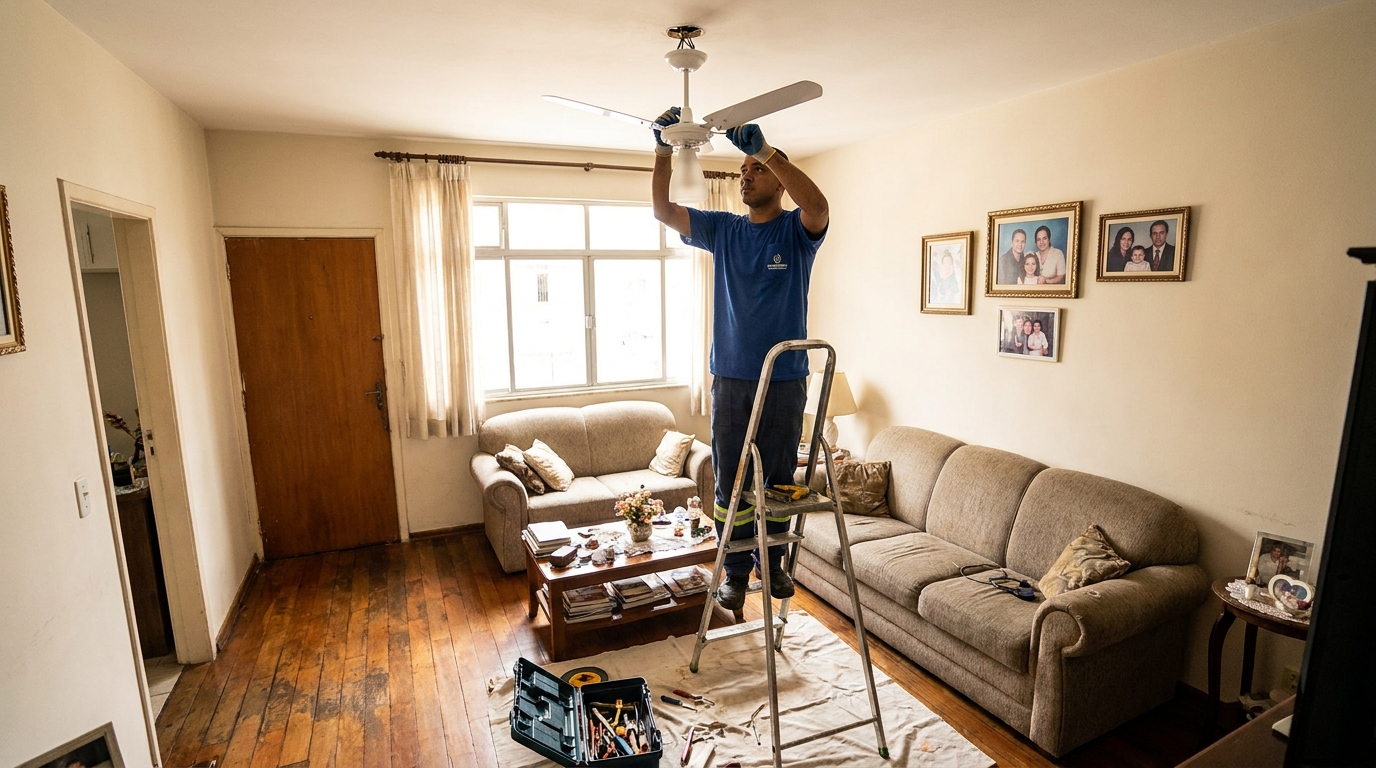 Substituição de Ventilador em Bragança Paulista‑SP